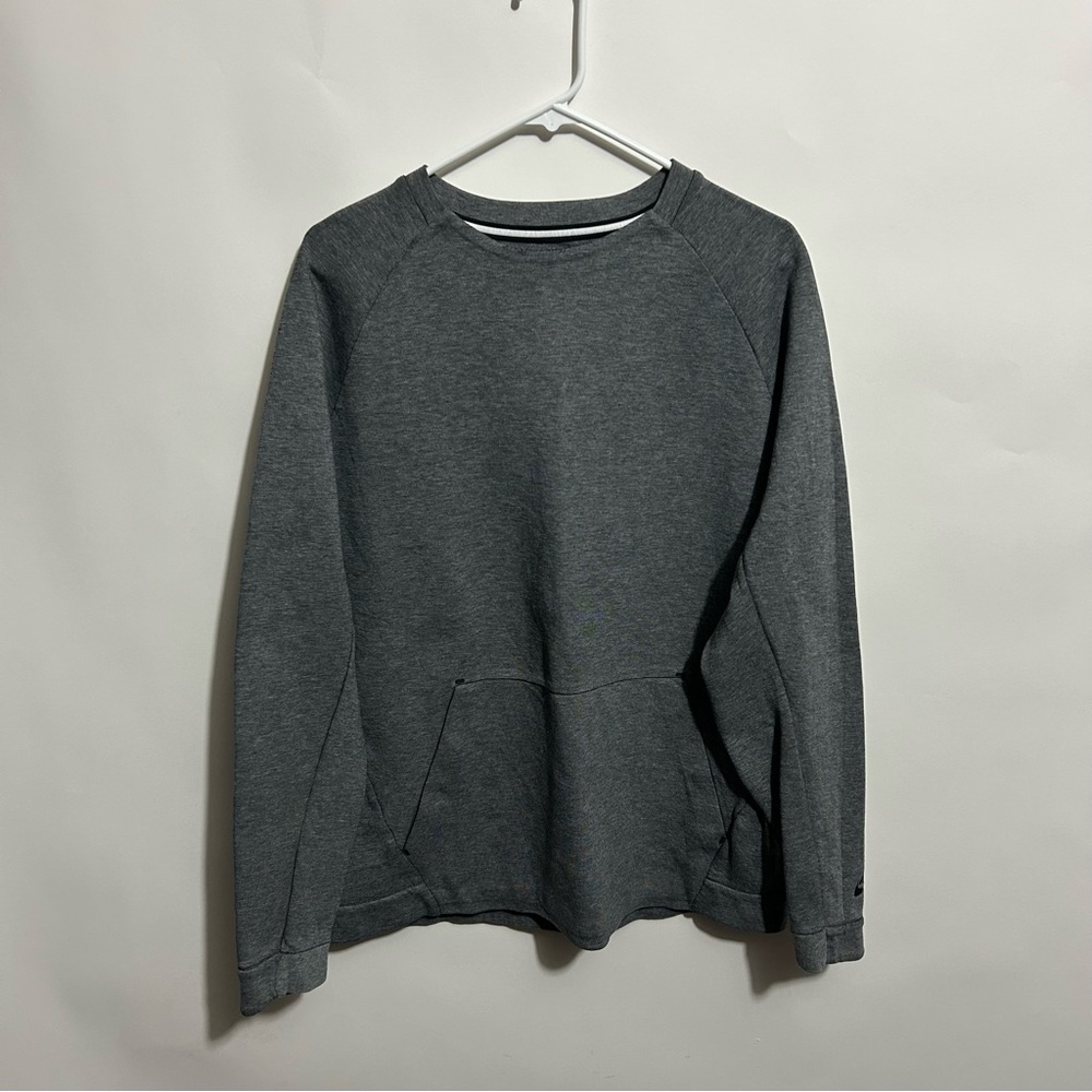 Nike Tech Fleece Pullover Crewneck Sweatshirt Heather Grey Large